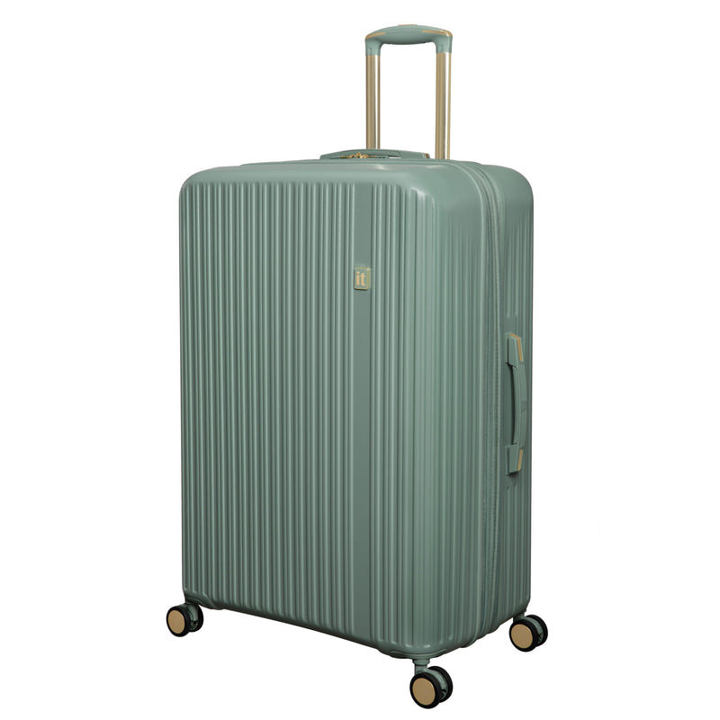 Luxuriant 31" Hardside Checked 8 Wheel Expandable Spinner (Iceberg Green)