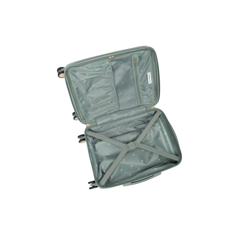 Luxuriant 31" Hardside Checked 8 Wheel Expandable Spinner (Iceberg Green)