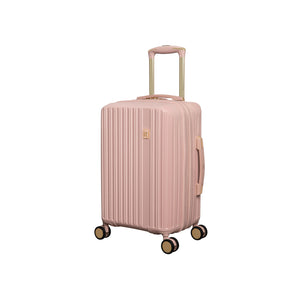 Luxuriant 3 Piece Hardside 8 Wheel Expandable Spinner Set (Rose Sand)