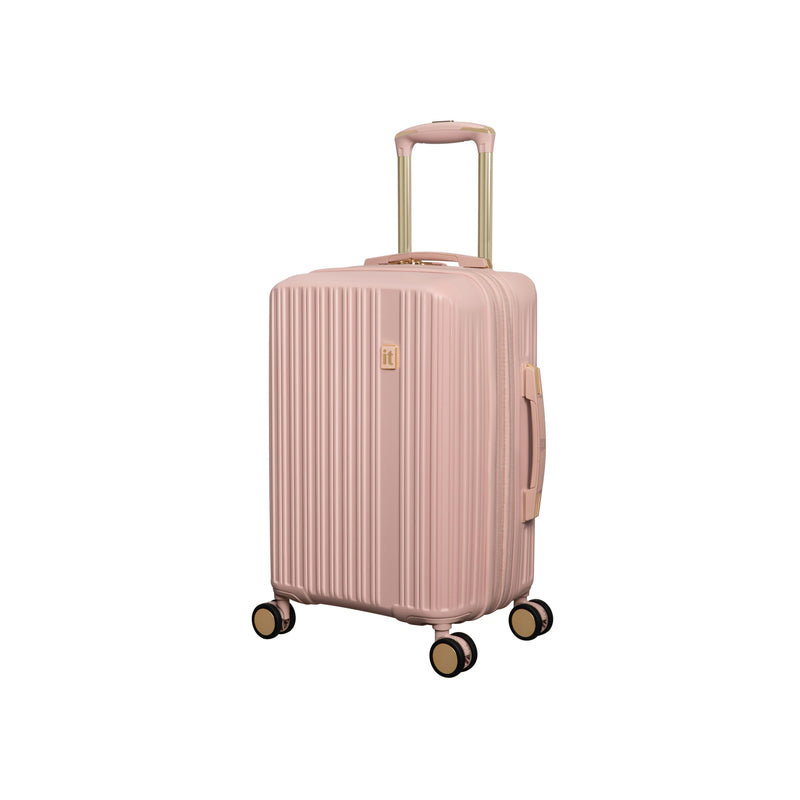 Luxuriant 21" Hardside Carry-On 8 Wheel Expandable Spinner (Rose Sand)