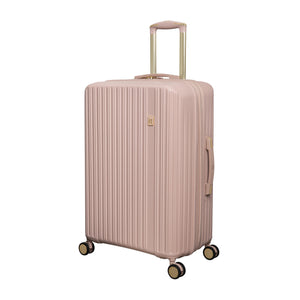 Luxuriant 27" Hardside Checked 8 Wheel Expandable Spinner (Rose Sand)