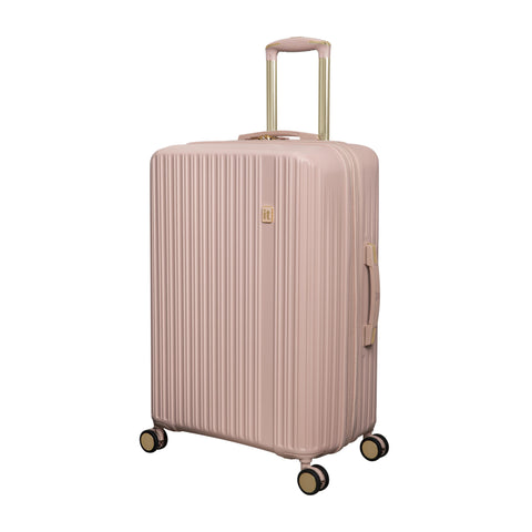 Luxuriant 27" Hardside Checked 8 Wheel Expandable Spinner (Rose Sand)