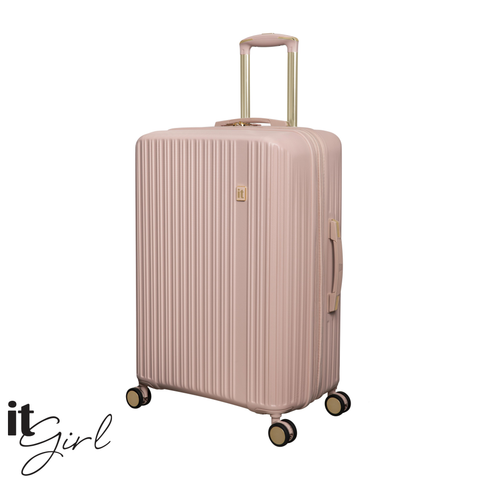 CLOSEOUT - Luxuriant 27" Hardside Checked 8 Wheel Expandable Spinner (Rose Sand)