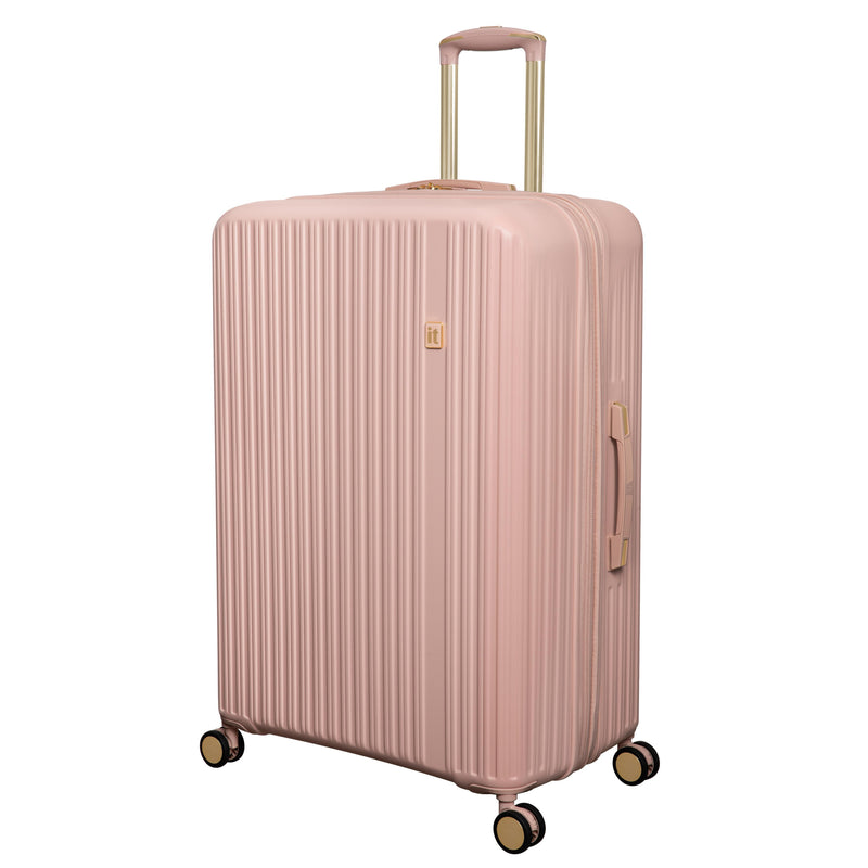 Luxuriant 31" Hardside Checked 8 Wheel Expandable Spinner (Rose Sand)