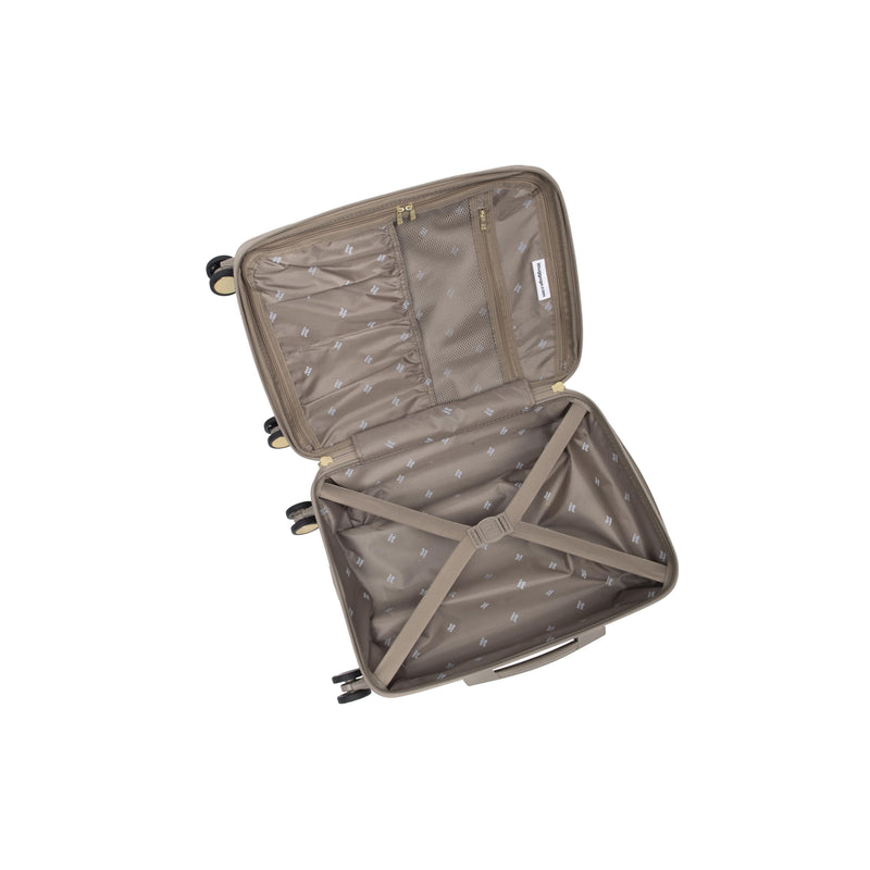Luxuriant 21" Hardside Carry-On 8 Wheel Expandable Spinner (Vintage Grey)