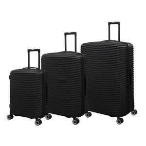 Precursor Titan 3 Piece Hardside 8 Wheel Expandable Spinner Set (Black)