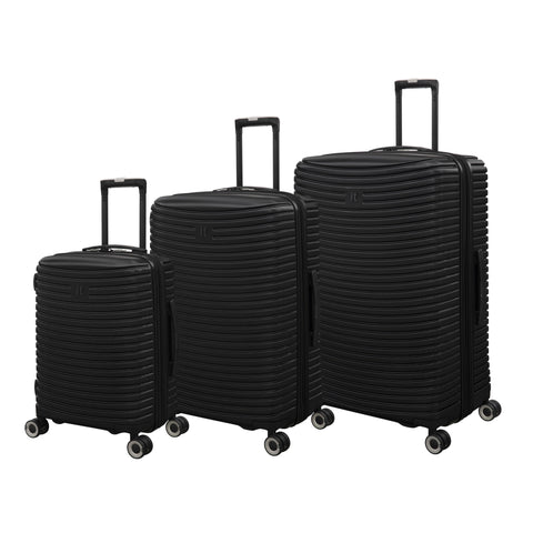 Precursor Titan 3 Piece Hardside 8 Wheel Expandable Spinner Set (Black)