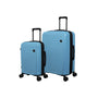 Sensational 2 Piece Hardside 8 Wheel Expandable Spinner Set (Air Blue)