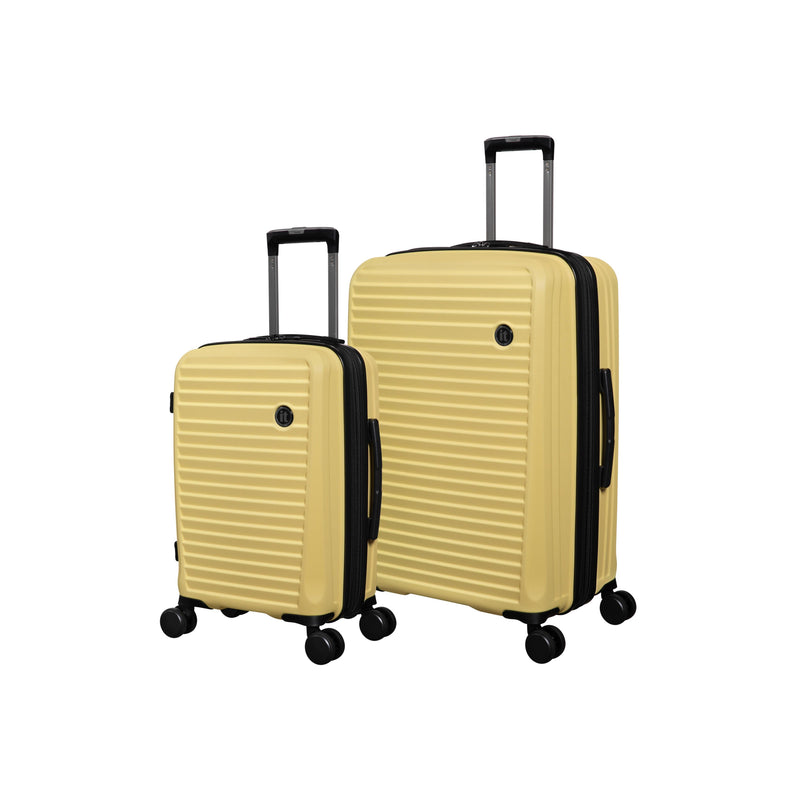 Sensational 2 Piece Hardside 8 Wheel Expandable Spinner Set (Mellow Yellow)