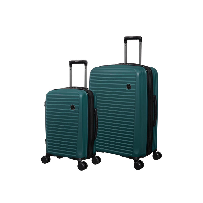 Sensational 2 Piece Hardside 8 Wheel Expandable Spinner Set (Mediterranean Green)