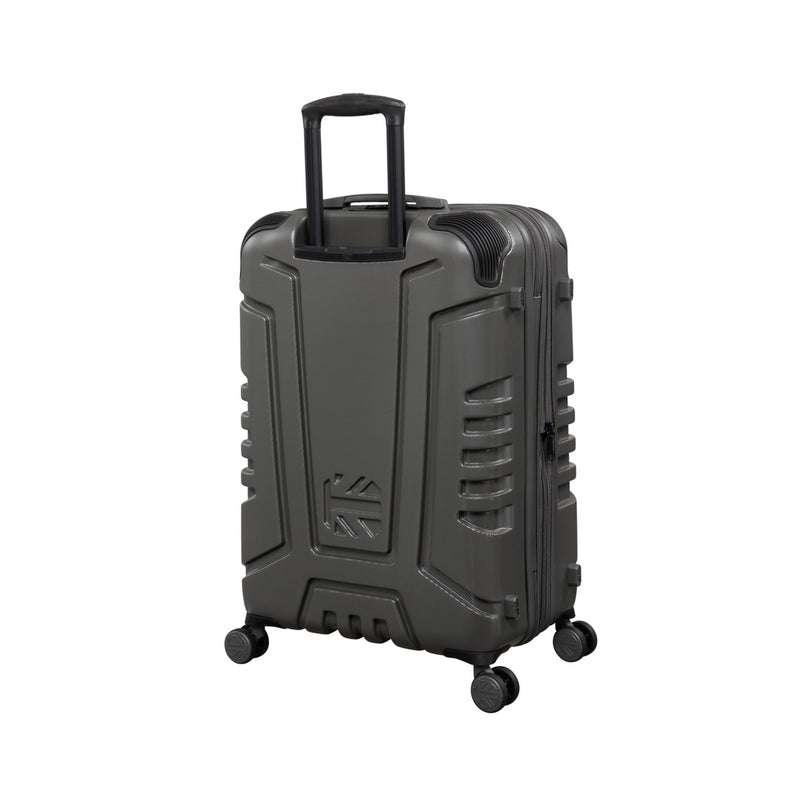 BRITBAG Cherokee II 3 Piece Hardside 8 Wheel Expandable Spinner Set (Dark Grey)