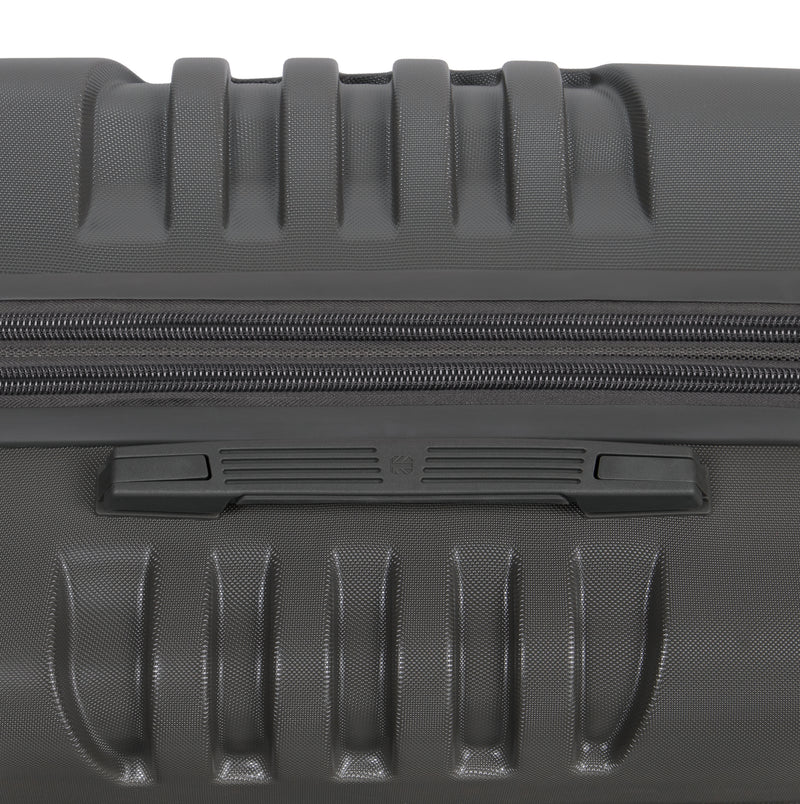 BRITBAG Cherokee II 3 Piece Hardside 8 Wheel Expandable Spinner Set (Dark Grey)