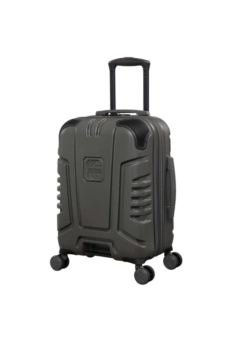 BRITBAG Cherokee II 3 Piece Hardside 8 Wheel Expandable Spinner Set (Dark Grey)