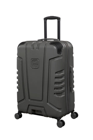 BRITBAG Cherokee II 28" Hardside Checked 8 Wheel Expandable Spinner (Dark Grey)