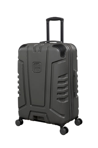 BRITBAG Cherokee II 28" Hardside Checked 8 Wheel Expandable Spinner (Dark Grey)