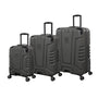 BRITBAG Cherokee II 3 Piece Hardside 8 Wheel Expandable Spinner Set (Dark Grey)