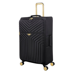Flourished 31" Softside Checked 8 Wheel Spinner (Black)