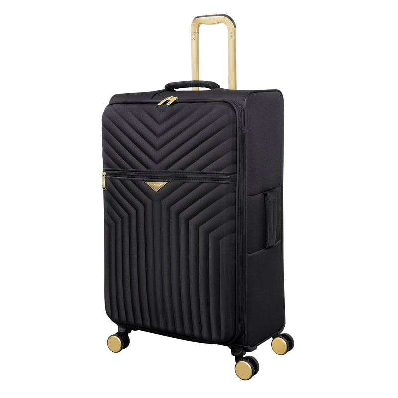 Flourished 31" Softside Checked 8 Wheel Spinner (Black)