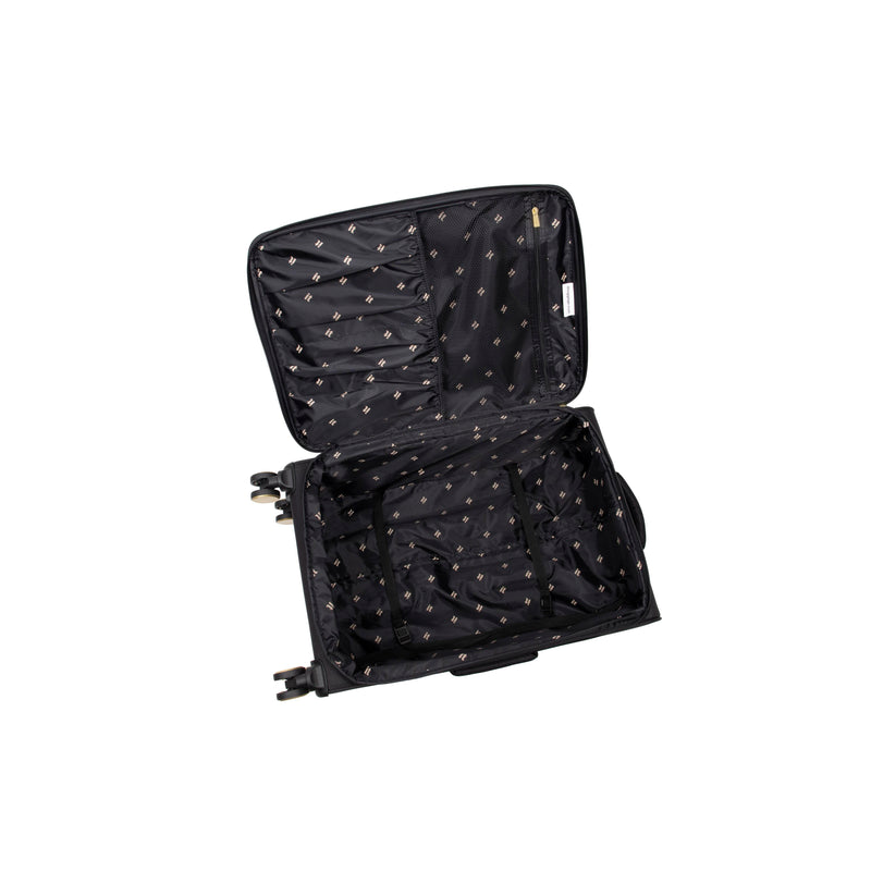Flourished 27" Softside Checked 8 Wheel Spinner (Black)