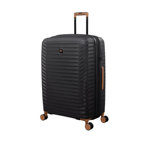 Continuous 30" Hardside Checked 8 Wheel Expandable Spinner (Black)