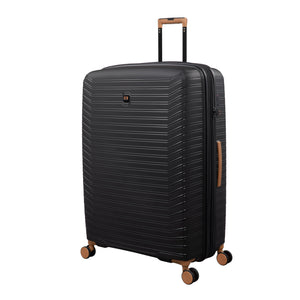 Continuous 34" Hardside Checked 8 Wheel Expandable Spinner (Black)