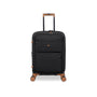 Continuous 22" Hardside Carry-On 8 Wheel Expandable Spinner with Soft Pocket (Black)