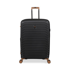 Continuous 30" Hardside Checked 8 Wheel Expandable Spinner (Black)