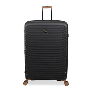 Continuous 34" Hardside Checked 8 Wheel Expandable Spinner (Black)