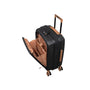 Continuous 4 Piece Hardside Expandable 8 Wheel Spinner Luggage Set with Hard-Pocket Carry-On (Black)