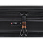 Continuous 4 Piece Hardside Expandable 8 Wheel Spinner Luggage Set with Hard-Pocket Carry-On (Black)