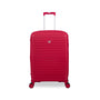 Continuous 4 Piece Hardside Expandable 8 Wheel Spinner Luggage Set with Hard-Pocket Carry-On (Bright Red)