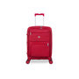 Continuous 4 Piece Hardside Expandable 8 Wheel Spinner Luggage Set with Soft-Pocket Carry-On (Bright Red)