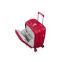 Continuous 4 Piece Hardside Expandable 8 Wheel Spinner Luggage Set with Soft-Pocket Carry-On (Bright Red)