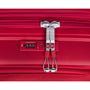 Continuous 4 Piece Hardside Expandable 8 Wheel Spinner Luggage Set with Soft-Pocket Carry-On (Bright Red)