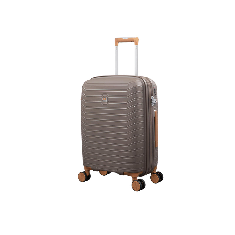 Continuous 4 Piece Hardside Expandable 8 Wheel Spinner Luggage Set (Coffee Quartz)