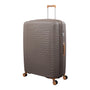 Continuous 4 Piece Hardside Expandable 8 Wheel Spinner Luggage Set with Hard-Pocket Carry-On (Coffee Quartz)
