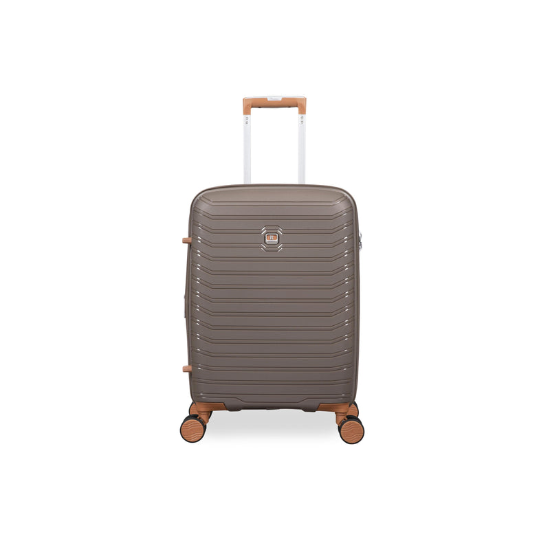 Continuous 4 Piece Hardside Expandable 8 Wheel Spinner Luggage Set (Coffee Quartz)