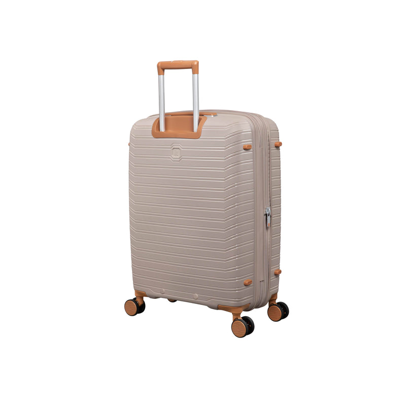 Continuous 4 Piece Hardside Expandable 8 Wheel Spinner Luggage Set (Crockery)