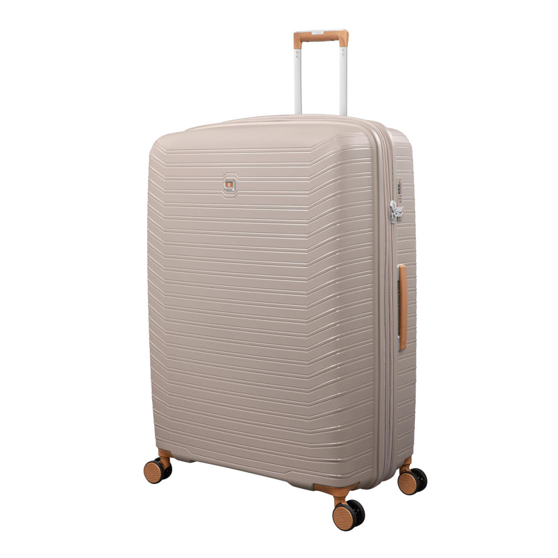 Continuous 4 Piece Hardside Expandable 8 Wheel Spinner Luggage Set (Crockery)