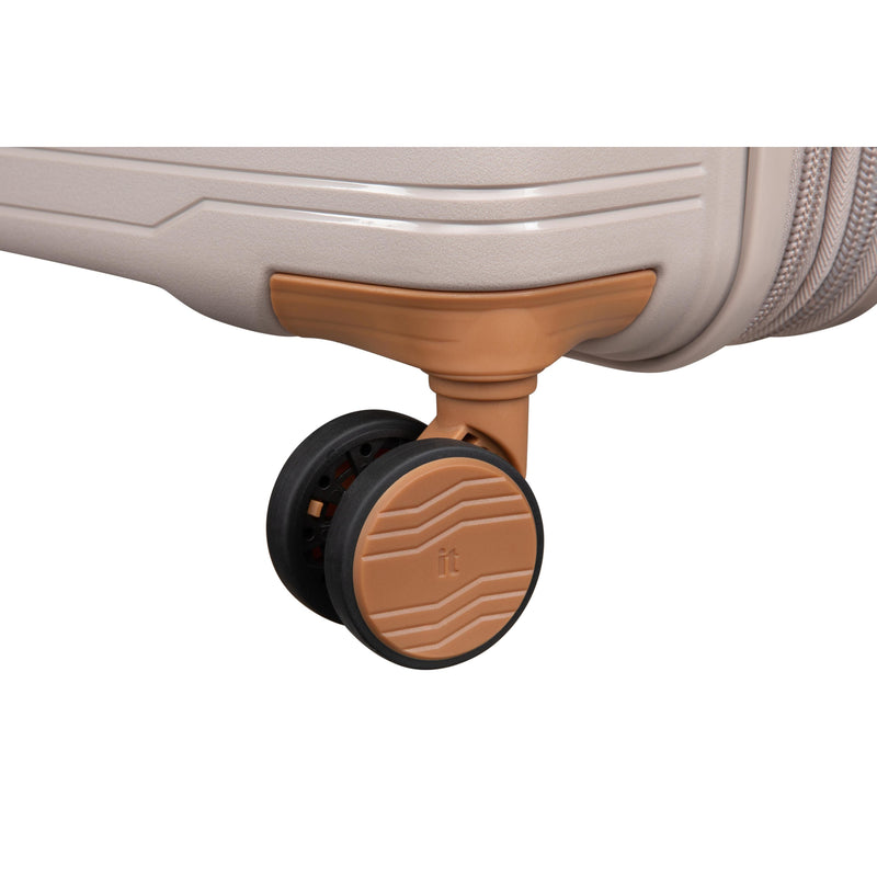 Continuous 4 Piece Hardside Expandable 8 Wheel Spinner Luggage Set (Crockery)