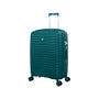 Continuous 4 Piece Hardside Expandable 8 Wheel Spinner Luggage Set with Soft-Pocket Carry-On (Deep Teal)
