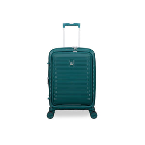 Continuous 22" Hardside Carry-On 8 Wheel Expandable Spinner with Hard Pocket (Deep Teal)
