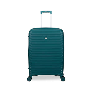 Continuous 26" Hardside Checked 8 Wheel Expandable Spinner (Deep Teal)
