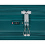 Continuous 4 Piece Hardside Expandable 8 Wheel Spinner Luggage Set with Hard-Pocket Carry-On (Deep Teal)