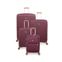 Continuous 4 Piece Hardside Expandable 8 Wheel Spinner Luggage Set with Soft-Pocket Carry-On (French Port)