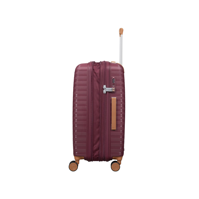 Continuous 4 Piece Hardside Expandable 8 Wheel Spinner Luggage Set (French Port)