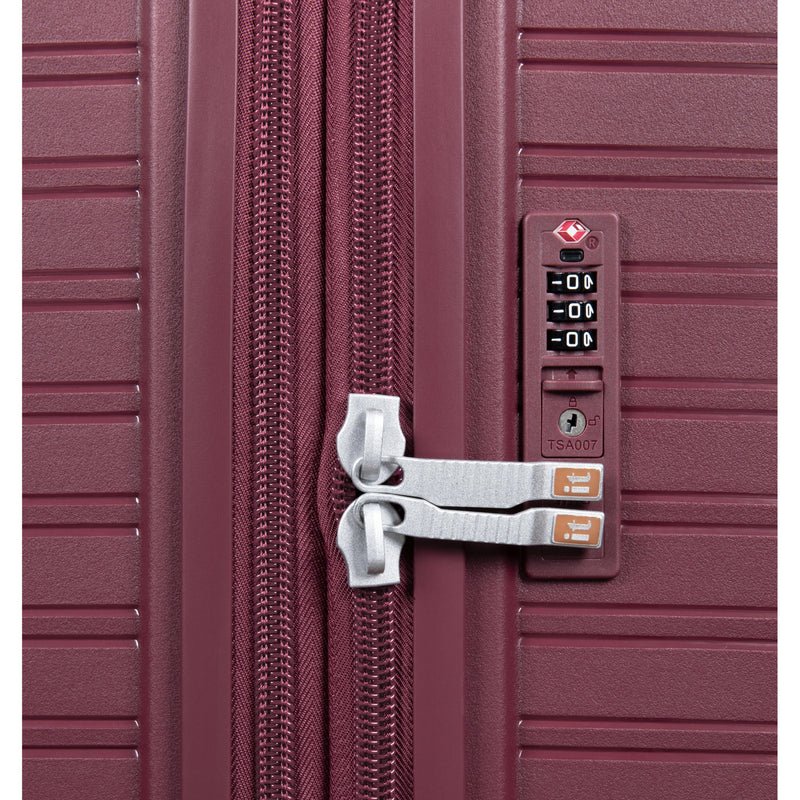 Continuous 4 Piece Hardside Expandable 8 Wheel Spinner Luggage Set (French Port)