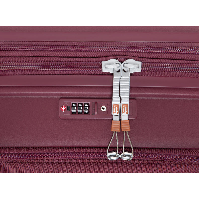 Continuous 4 Piece Hardside Expandable 8 Wheel Spinner Luggage Set with Soft-Pocket Carry-On (French Port)