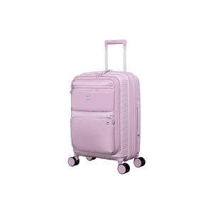 Continuous 22" Hardside Carry-On 8 Wheel Expandable Spinner with Soft Pocket (Lilac Snow)