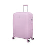 Continuous 4 Piece Hardside Expandable 8 Wheel Spinner Luggage Set with Soft-Pocket Carry-On (Lilac Snow)
